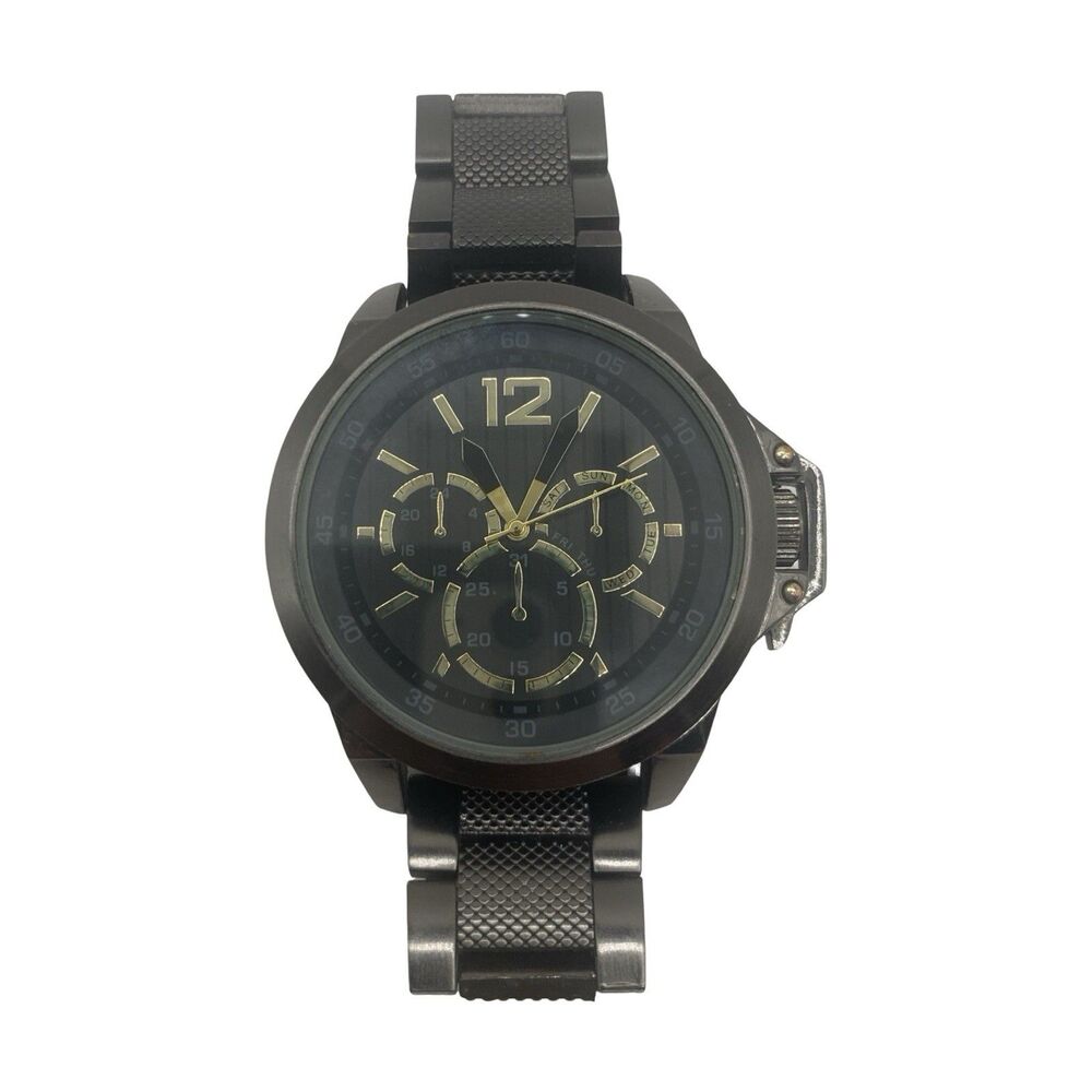 Marc Anthony Chronograph Men's Gun Metal Quartz Watch FMDCTM023 Needs Battery